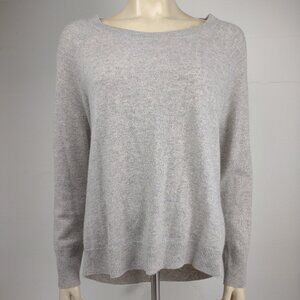 Apt. 9 gray 100% Cashmere round neck pullover sweater ladies Medium